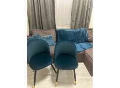 Стул на металлокаркасе Gabi blue / black фото покупателя 186