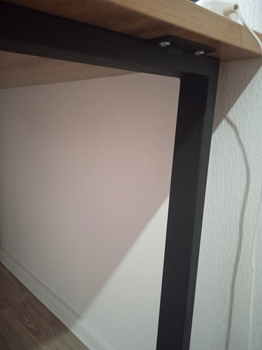 Стол Лота Лофт 140 25 мм черный матовый / дуб вотан фото покупателя 677