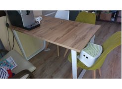 Деревянный стол Лота Лофт 120(160)х75 черный матовый / бетон светлый фото покупателя 804