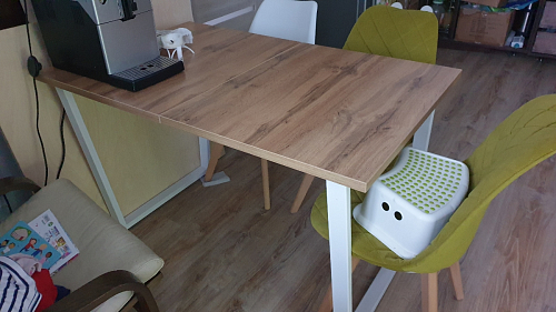 Стол раскладной Лота Лофт 120 25 мм юта / черный матовый фото покупателя 804