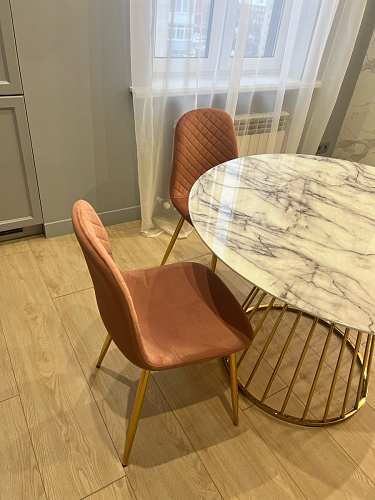 Стул на металлокаркасе Dabl 01 champagne / gold фото покупателя 8