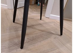 Стул на металлокаркасе Вейв светло-серый (hl 63) / 10К черный каркас фото покупателя 230