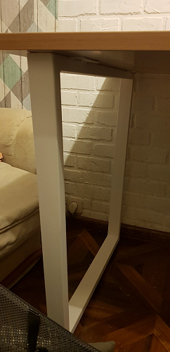 Деревянный стол Лота Лофт 140х80 черный матовый / бетон светлый фото покупателя 93