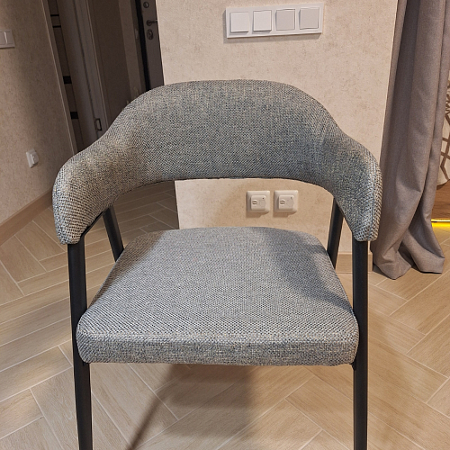 Стул на металлокаркасе Twin серый / черный фото покупателя 27