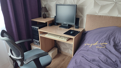 Компьютерный стол Джаз-24 левый дуб сонома фото покупателя 107