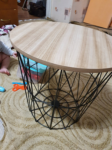 Журнальный столик Mariffa натуральный / белый фото покупателя 9