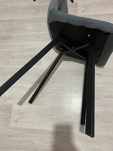 Стул на металлокаркасе Чилли черный / зеленый фото покупателя 955