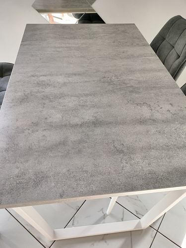 Деревянный стол Лота Лофт 140х80 черный матовый / бетон светлый фото покупателя 61