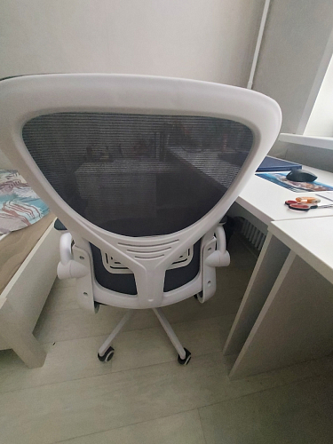 Компьютерное кресло Konfi gray / blue / white фото покупателя 17