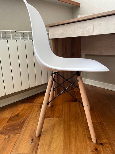 Пластиковый стул Eames PC-015 серо-голубой / дерево фото покупателя 370