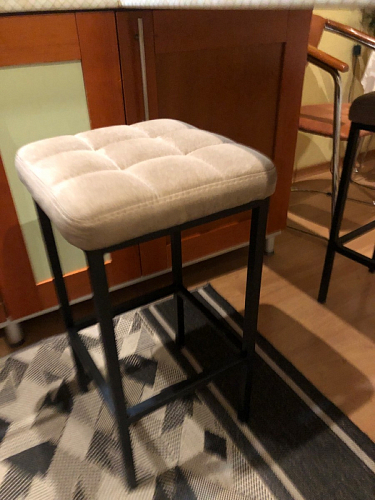 Барный стул Лофт катания минт / белый матовый фото покупателя 55