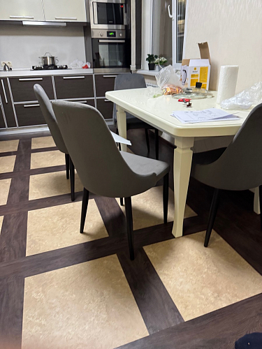 Стул на металлокаркасе Kora light blue / white фото покупателя 389