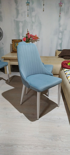 Стул на металлокаркасе Kora gray / black фото покупателя 93