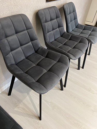 Стул на металлокаркасе Челси бежевый / белый каркас фото покупателя 12