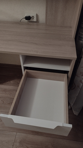 Компьютерный стол Комфорт 12.95 N дуб сонома / темно-серый фото покупателя 11