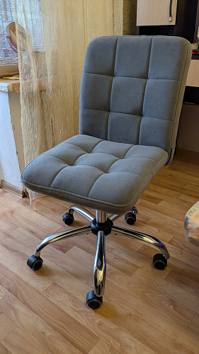 Компьютерное кресло Fiesta/Фиеста флок серый 29 фото покупателя 39