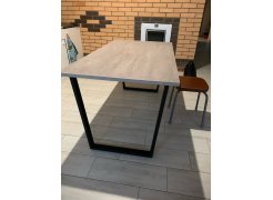 Стол Лота Лофт 140 25 мм черный матовый / бетон фото покупателя 422
