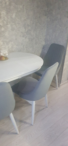 Стул на металлокаркасе Kora gray / black фото покупателя 75