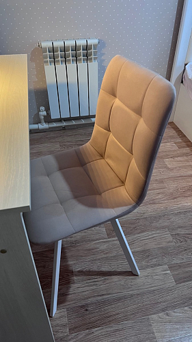 Стул на металлокаркасе Чилли К темно-серый (velutto 32) / черный фото покупателя 649