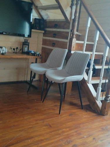 Стул на металлокаркасе Седа К кирпичный / черный фото покупателя 287