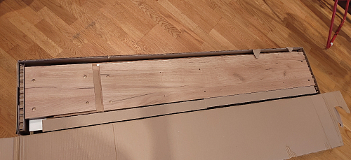 Письменный стол Лайт 03.243 дуб золотой (craft) / белый премиум фото покупателя 117