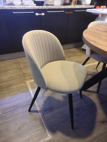 Стул на металлокаркасе Gabi 1 dark gray / black фото покупателя 692