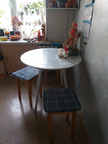 Стол круглый Bianka 80 white фото покупателя 1