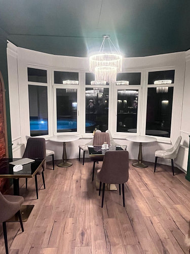 Стул на металлокаркасе Kora green / black фото покупателя 305