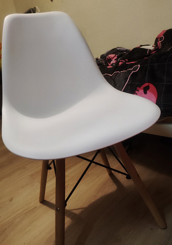 Стул Cindy Eames mod. 001 white / natural фото покупателя 11