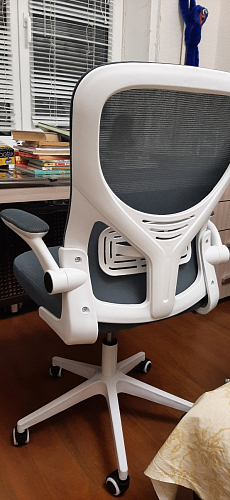 Компьютерное кресло Konfi gray / blue / white фото покупателя 53