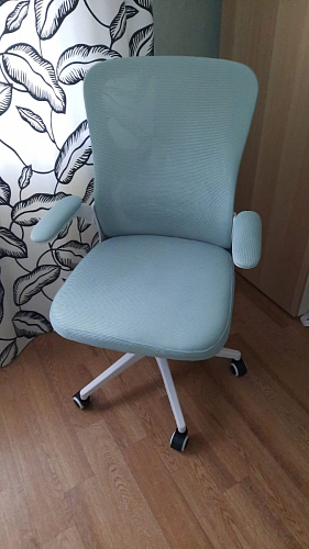 Компьютерное кресло Konfi light gray / blue / white фото покупателя 164