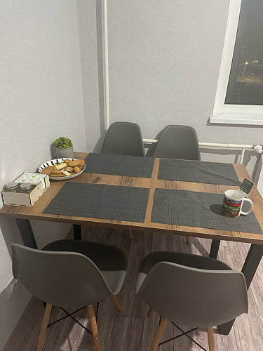 Стол Лота Лофт 120 32 мм бетон / черный матовый фото покупателя 149