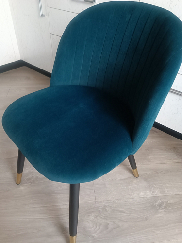 Стул на металлокаркасе Gabi 1 light purple / black фото покупателя 511