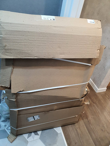 Письменный стол Битти Лофт 116х60х75 дуб вотан / белый матовый фото покупателя 77