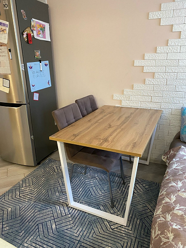 Стол раскладной Лота Лофт 120 25 мм юта / черный матовый фото покупателя 364