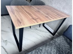 Деревянный стол Лота Лофт 120(160)х75 черный матовый / бетон светлый фото покупателя 741