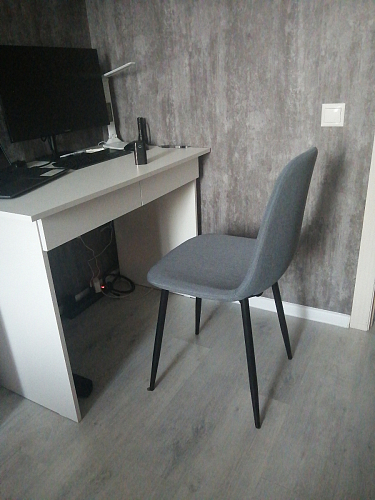 Стул на металлокаркасе Lilu 05 gray / white фото покупателя 38