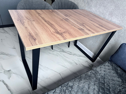 Стол раскладной Лота Лофт 120 25 мм юта / черный матовый фото покупателя 741