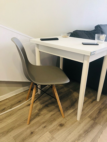 Пластиковый стул Eames PC-015 серо-голубой / дерево фото покупателя 157