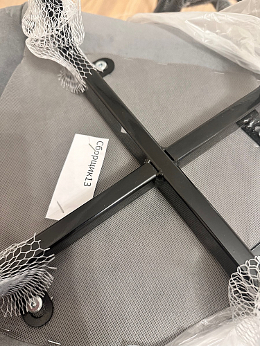 Стул на металлокаркасе Чилли темно-серый / черный каркас фото покупателя 502