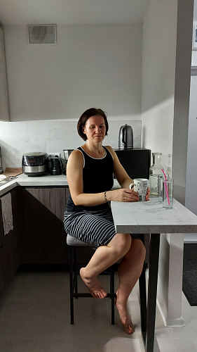 Барный стул Лофт катания лаванда / белый матовый фото покупателя 310