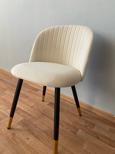 Стул на металлокаркасе Gabi 1 light blue / black / gold фото покупателя 866