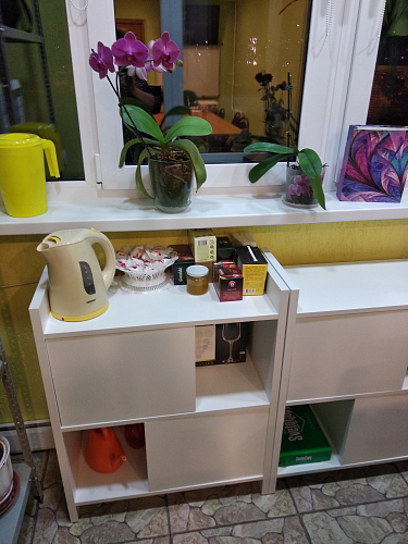 Стеллаж с дверцами 152 см карамель фото покупателя 3