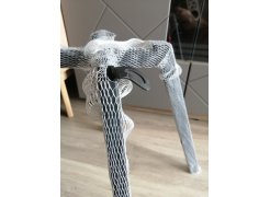 Стул на металлокаркасе Чилли синяя ткань / белый фото покупателя 563