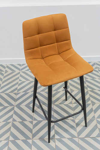 Полубарный стул Чилли К кирпичный / черный из шоурума 2