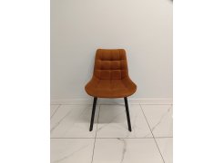 Стул на металлокаркасе Челси кирпичный / черный из шоурума 1