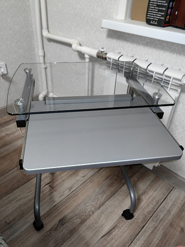 Компьютерный стол Riko серый  - Уцененный экземпляр фото покупателя 3