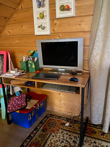 Письменный стол Леон Лофт бетон / черный матовый фото покупателя 164