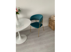 Стул на металлокаркасе Kamelia темно-серый / золотой фото покупателя 4