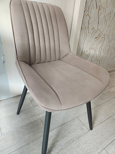 Стул на металлокаркасе Седа К кирпичный / черный фото покупателя 332